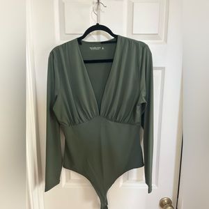 Abercrombie Deep V long sleeve Body Suit
